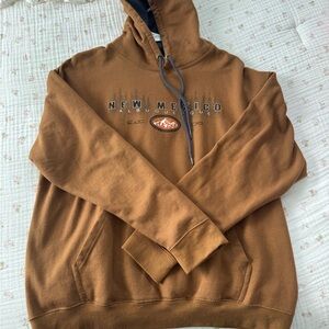 Brown Hoodie with Graphic Design